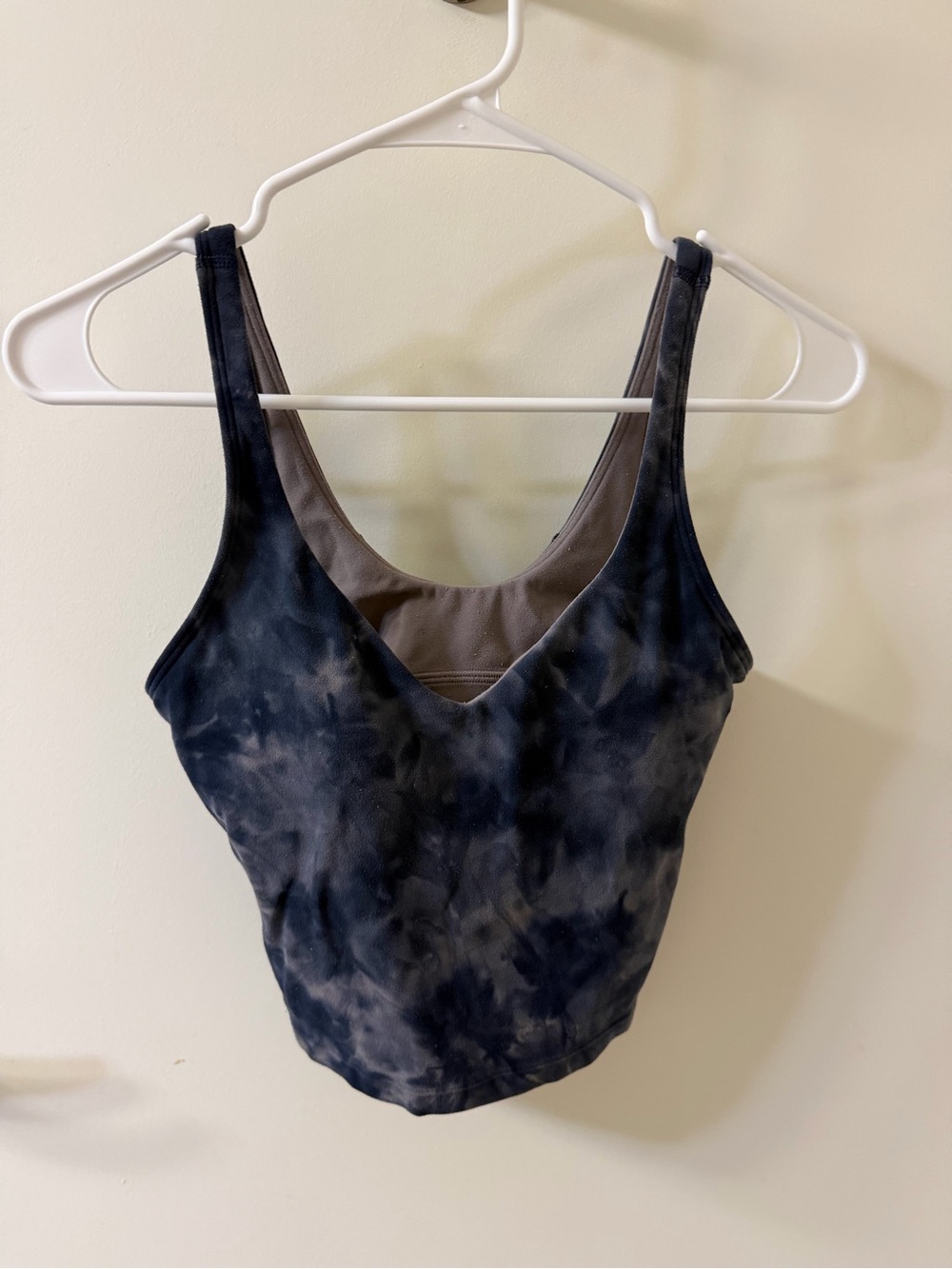 lululemon athletica Charcoal Tie-Dye Scoop Tank